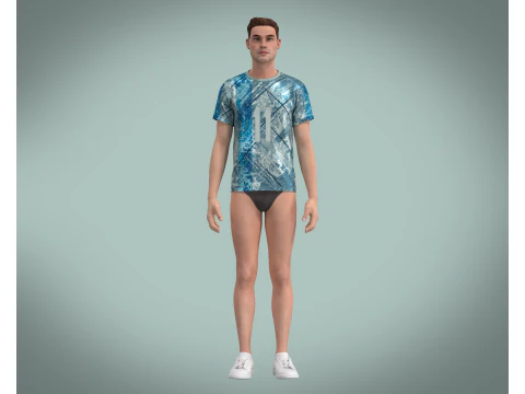 Soccer Football Jersey Player-11 V2 3D Model