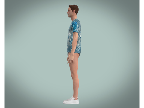 Soccer Football Jersey Player-11 V2 3D Model