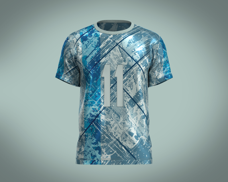 Soccer Football Jersey Player-11 V2 3D Model .c4d .max .obj .3ds .fbx .stl .blend