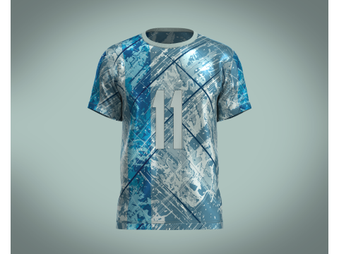 Soccer Football Jersey Player-11 V2 3D Model