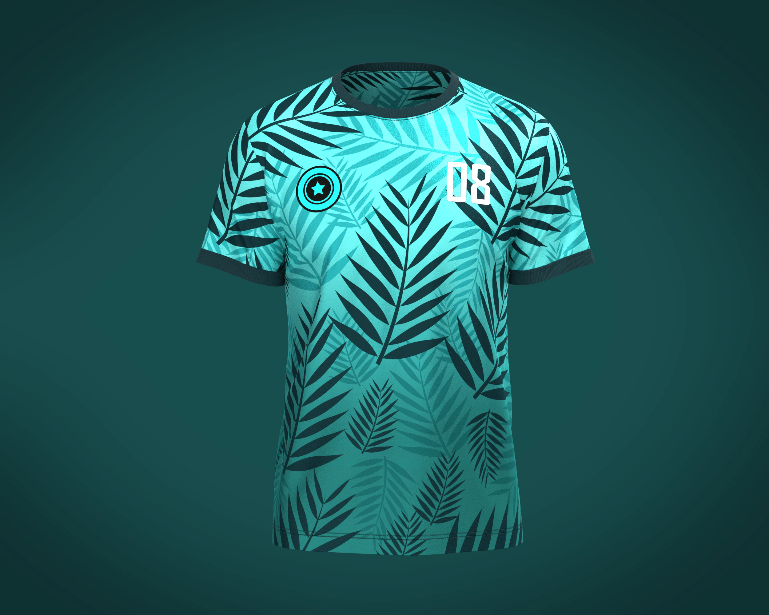 Soccer Jersey Player 08 3D Model .c4d .max .obj .3ds .fbx .stl .blend