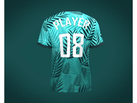 Soccer Jersey Player 08 3D Model