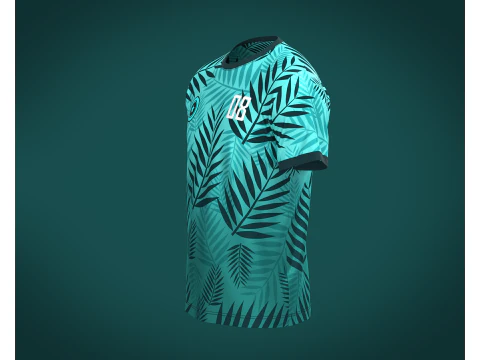 Soccer Jersey Player 08 3D Model