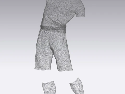 Футбол Футбол Спорт Джерсі-09 Styles Pack 3D Модель