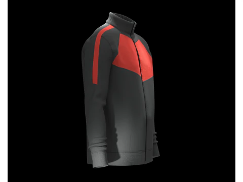 Men Knit Jacket 3D Model