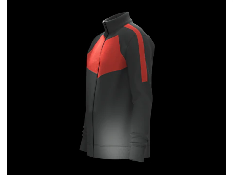 Men Knit Jacket 3D Model