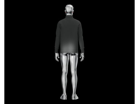 Men Knit Jacket Modelo 3D