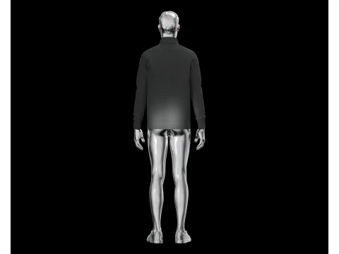Men Knit Jacket 3D Model