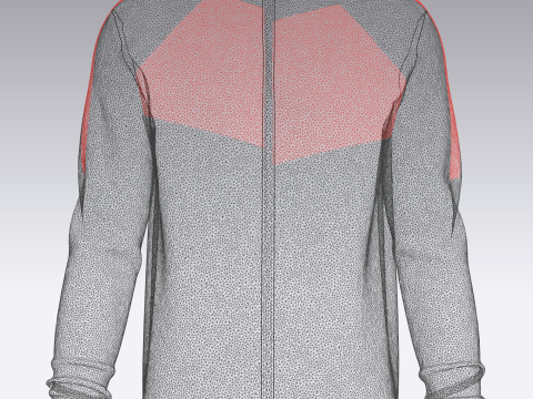 Men Knit Jacket Modelo 3D