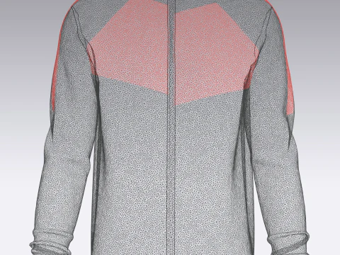 Men Knit Jacket 3D Model