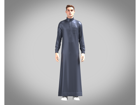 Men Qamis Modelo 3D