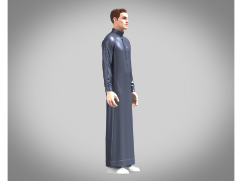 Men Qamis Modelo 3D