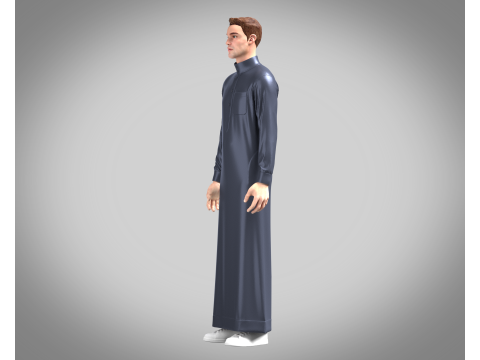 Men Qamis Modelo 3D