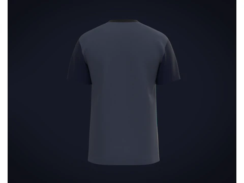 Men Printed T-shirt 3D Model