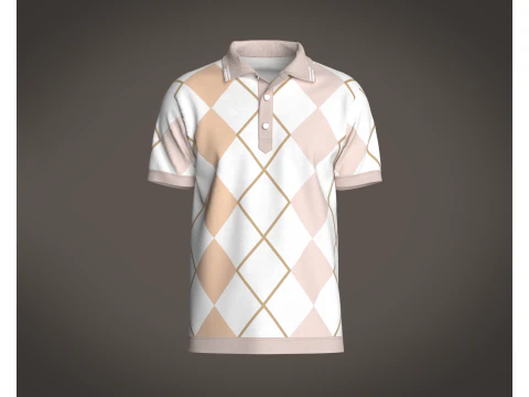 Polo stampate da uomo Modello 3D