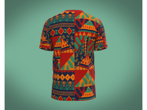 Mens Print T-shirt Model 3D