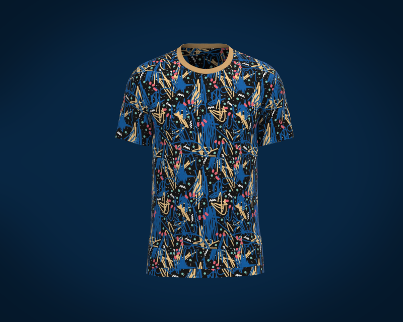 Men Print Tshirt V2 3D 모델 .c4d .max .obj .3ds .fbx .stl .blend 