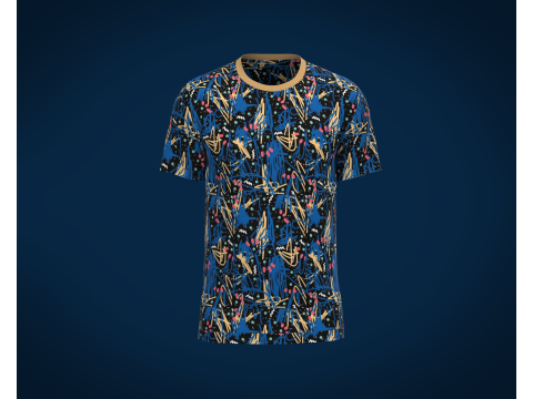 Men Print Tshirt V2 3Dモデル