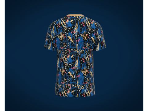 Men Print Tshirt V2 3D 모델