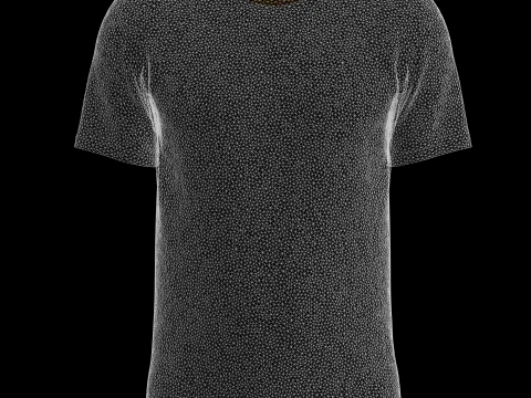 Men Print Tshirt V2 3D Model