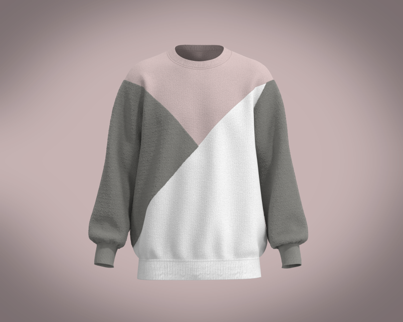 Men Pink Sweatshirt 3D Model .c4d .max .obj .3ds .fbx .stl .blend 