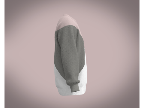 Men Pink Sweatshirt 3D Model