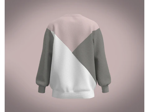 Men Pink Sweatshirt 3D Model