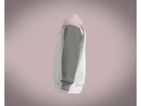 Men Pink Sweatshirt 3D Model