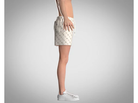Men Shorts Pant 3D Model