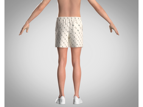 Men Shorts Pant 3D 模型