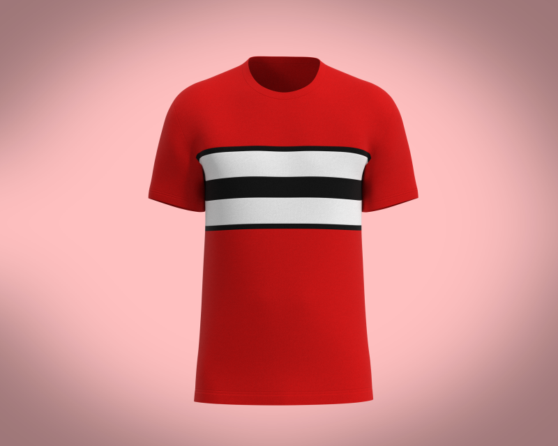 Men Red Tshirt Model 3D .c4d .max .obj .3ds .fbx .stl .blend 