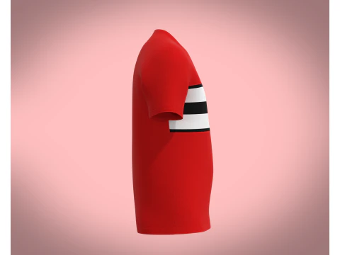Men Red Tshirt 3D Model