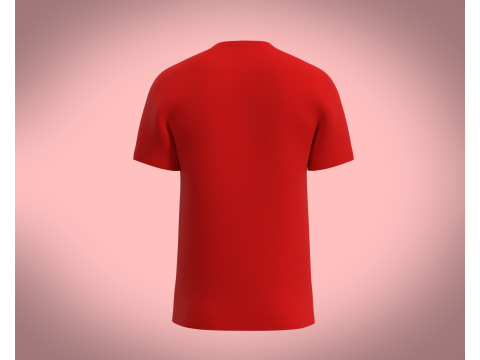 Men Red Tshirt Model 3D