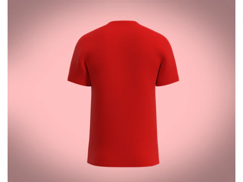 Men Red Tshirt 3D Model