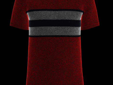 Men Red Tshirt Model 3D