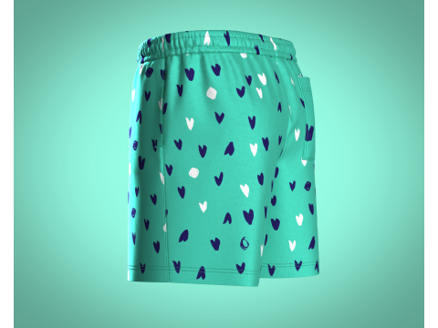 Men Shorts Pant - Summer Print 3D Model