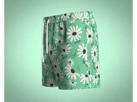 Men Shorts Pant - Summer 3D Model
