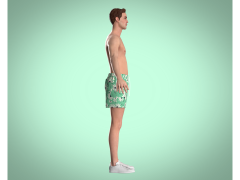Men Shorts Pant - Summer Modello 3D