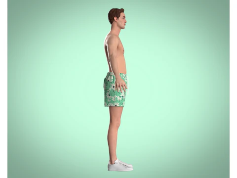 Men Shorts Pant - Summer 3D Model
