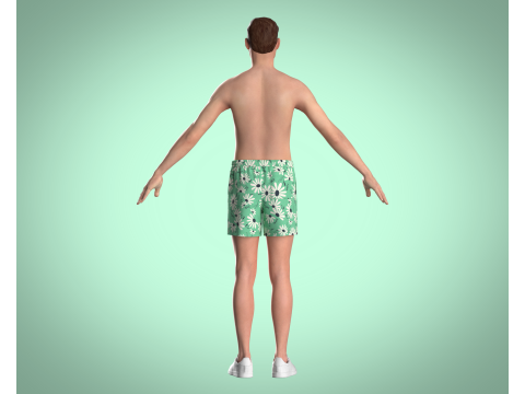 Men Shorts Pant - Summer Modello 3D