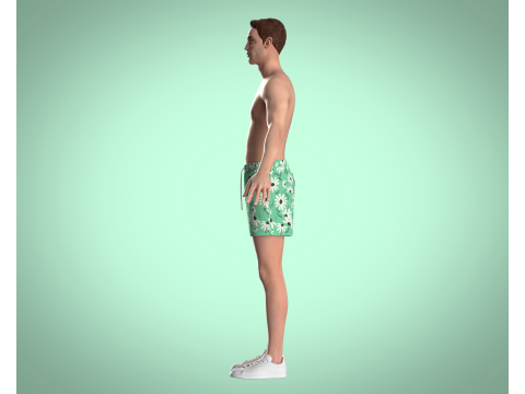 Men Shorts Pant - Summer Modello 3D