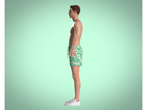 Men Shorts Pant - Summer 3D Model