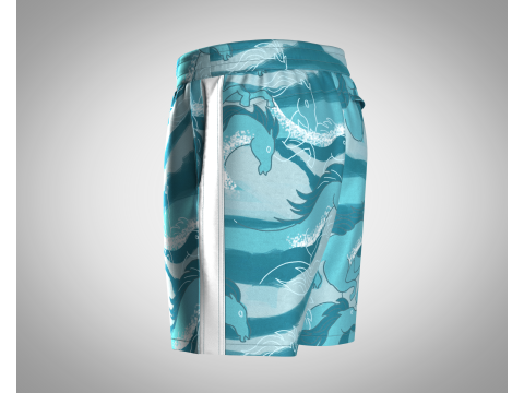 Men Shorts Pant - Ride The Wave 3D 模型