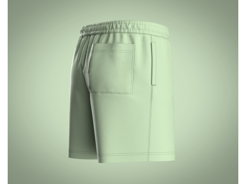 Men Shorts Pant - Painterly Scenic 3D Model