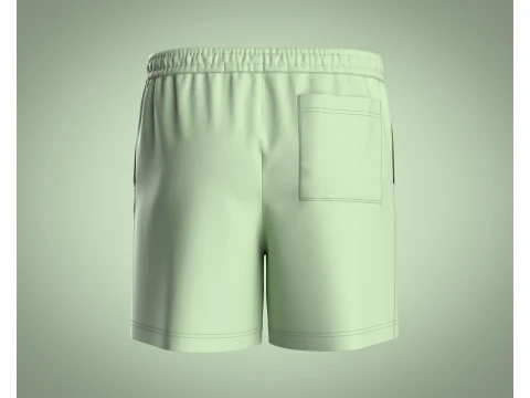 Men Shorts Pant - Painterly Scenic 3D Model