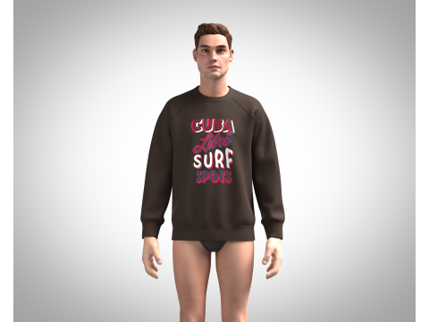 Men Sweatshirt - Cuba Libre Modelo 3D