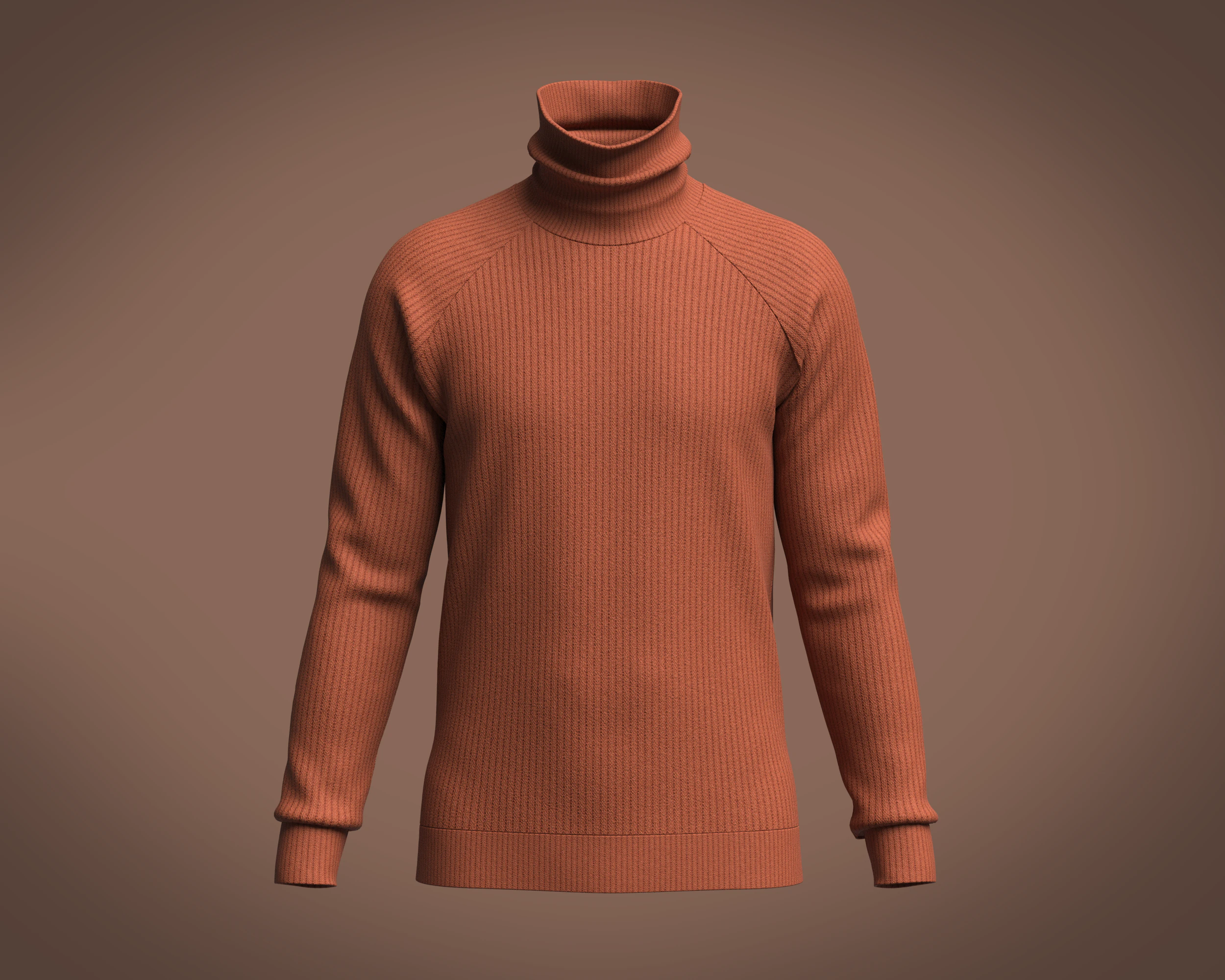 Men Sweater 3D Model .c4d .max .obj .3ds .fbx .stl .blend 