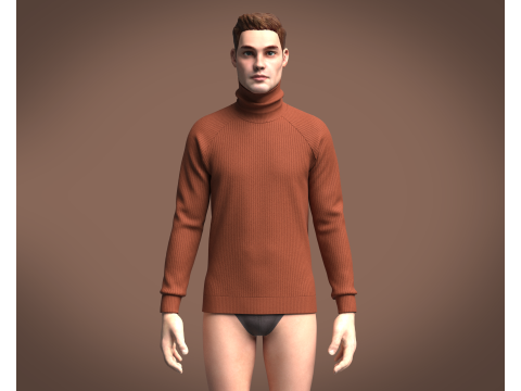 Men Sweater 3D Model