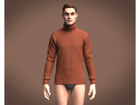 Men Sweater 3D Model