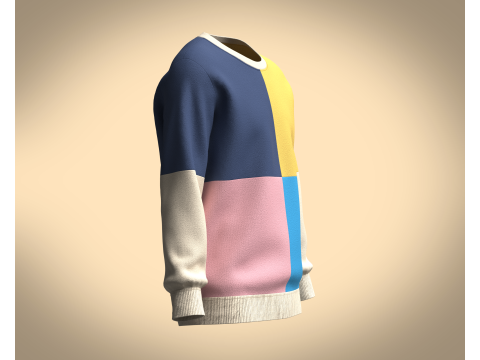 Men Sweatshirt Multi Color - V2 3D Model